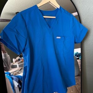 Figs Women’s Royal Blue Catalina One-Pocket Scrub Top - S